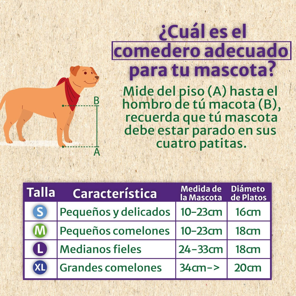 Comedero individual sencillo - Talla M