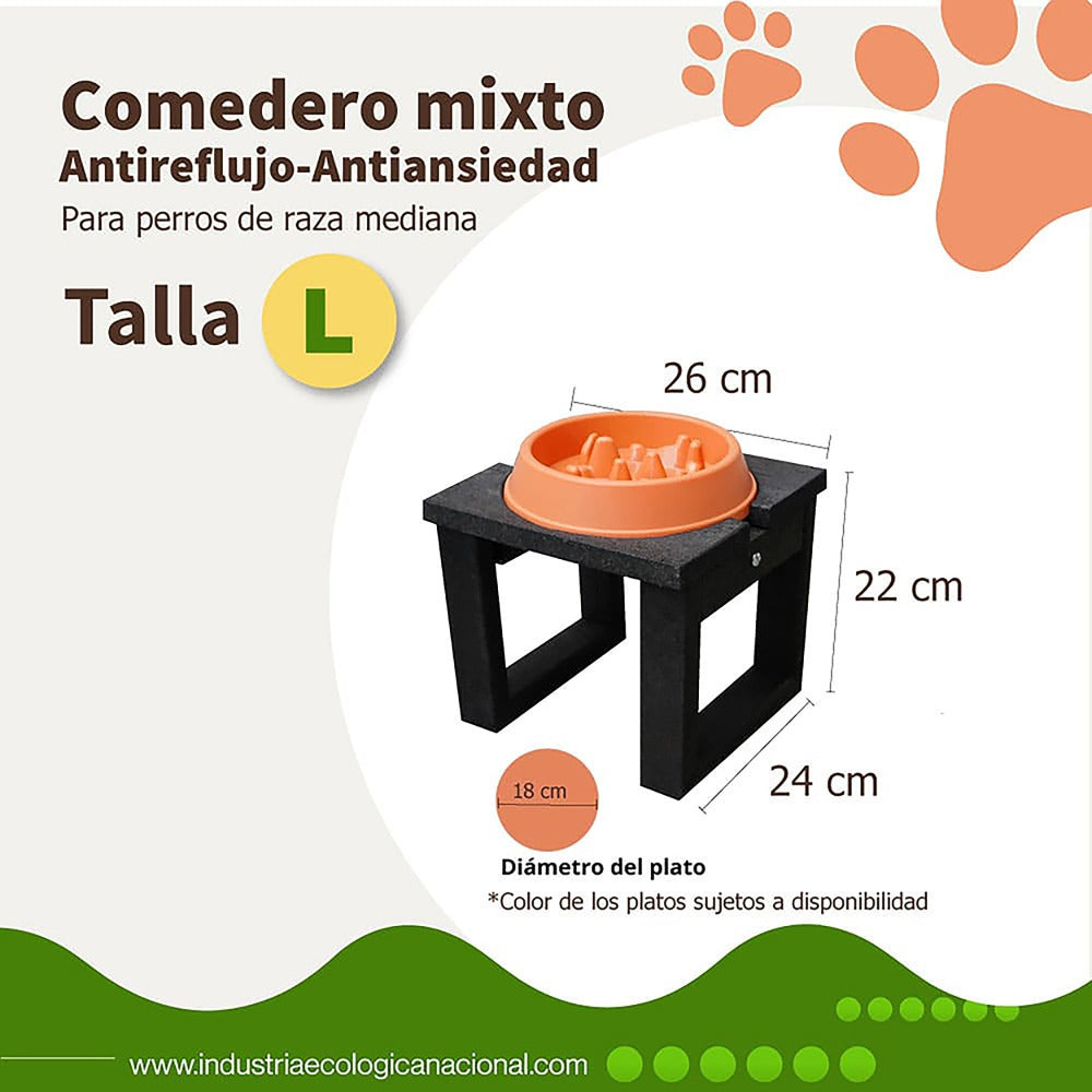 Comedero individual antirreflujo - Talla L