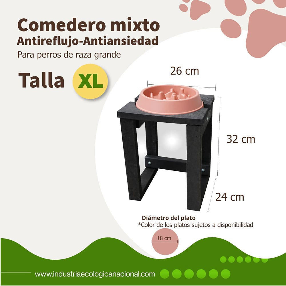 Comedero individual antirreflujo - Talla XL