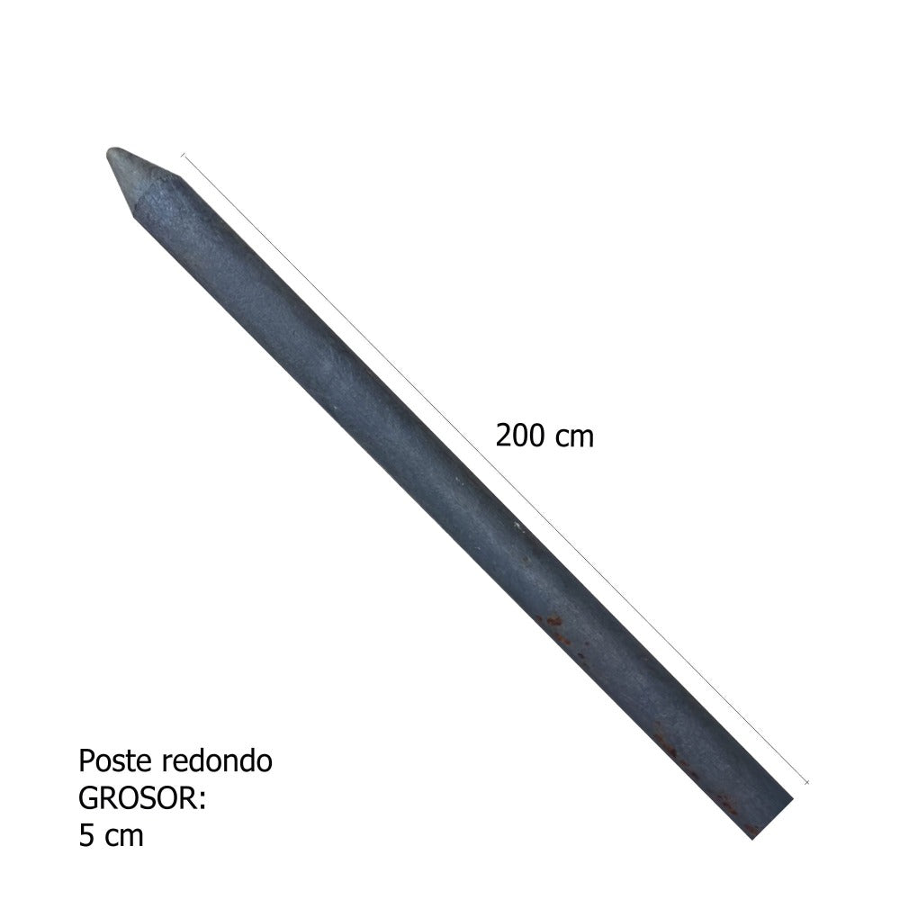 Poste redondo 2 pulgadas x200cm