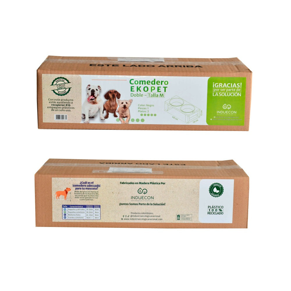Comedero Doble para mascotas medianas - Talla M