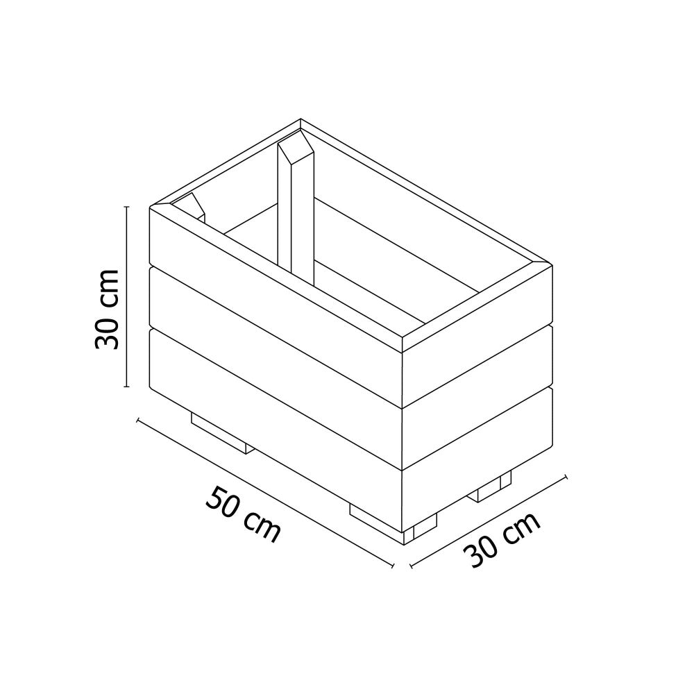 Materas Jardinera Ficus 50x30x30 cm