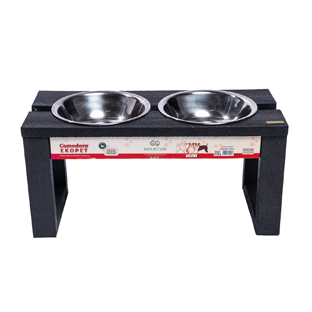 Comedero Doble para mascotas medianas altas - Talla L