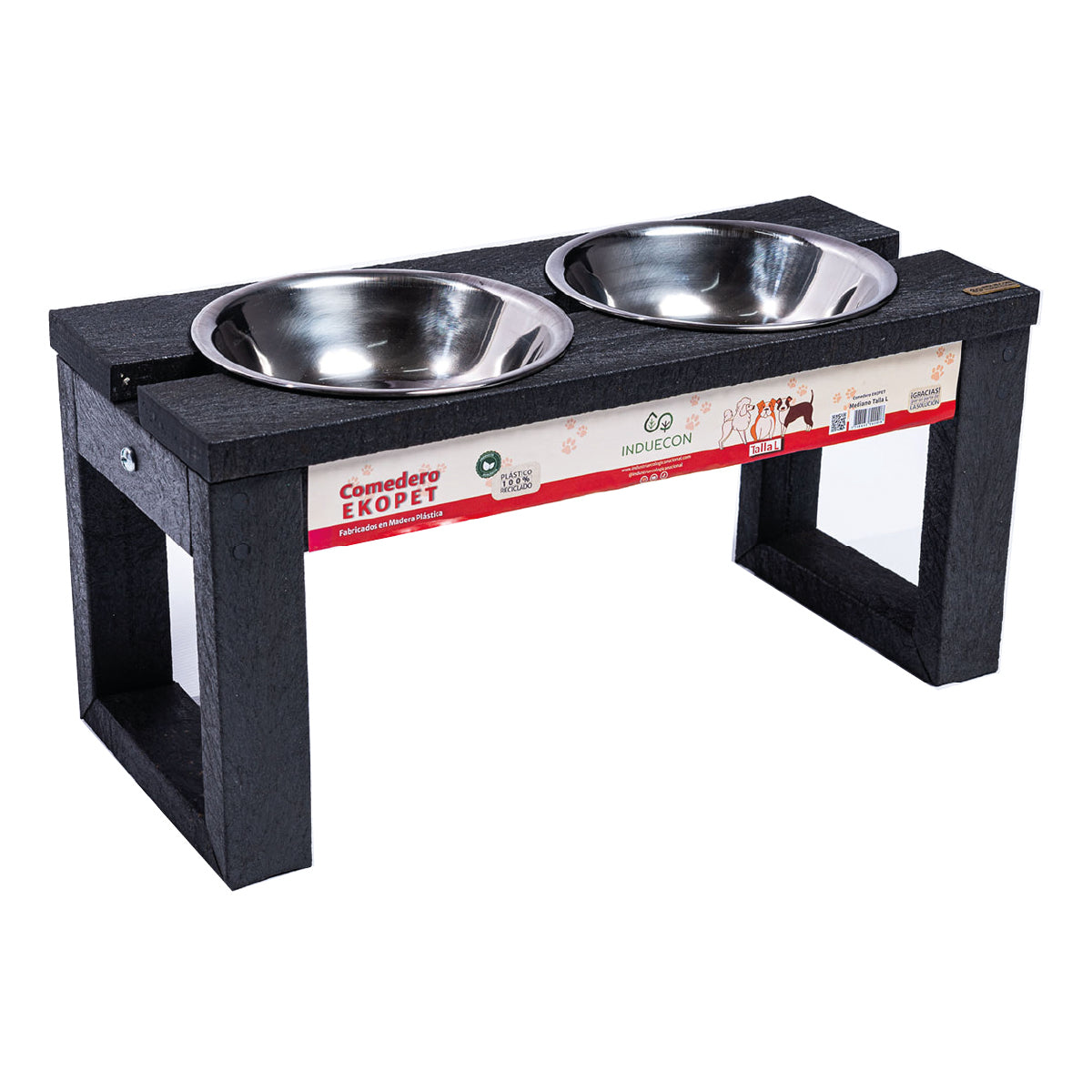 Comedero Doble para mascotas medianas altas - Talla L