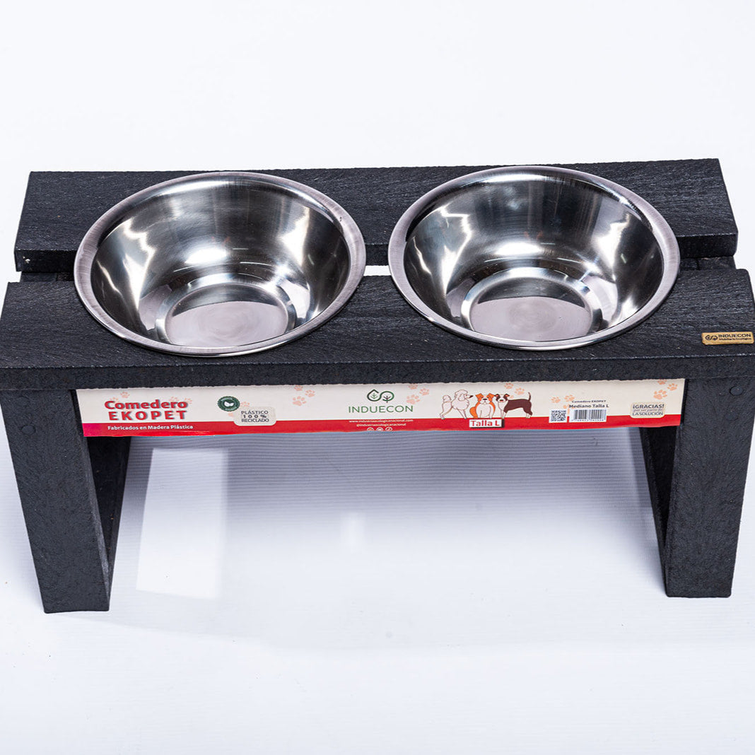 Comedero Doble para mascotas medianas altas - Talla L