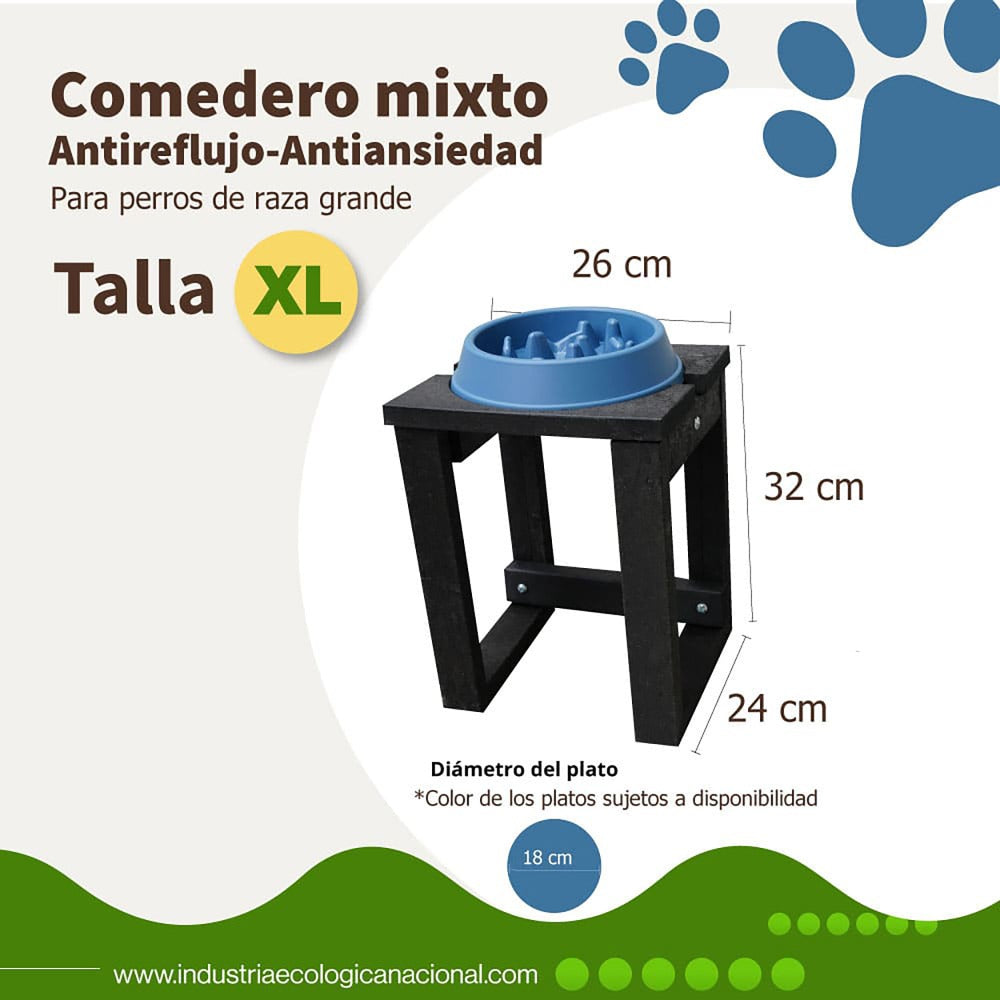 Comedero individual antirreflujo - Talla XL
