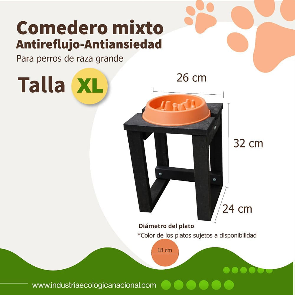 Comedero individual antirreflujo - Talla XL