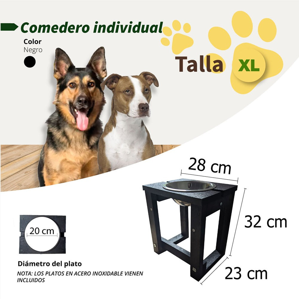 Comedero individual sencillo - Talla XL